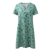 Sophisticated Summer V-Neck Dress by SARAH-2
